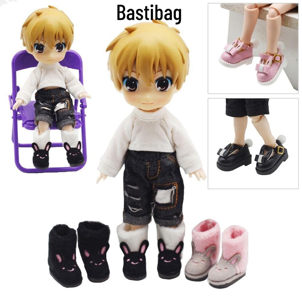 BASTIBAG Cowhide ตุ๊กตารองเท้าสําหรับ obitsu11GSCbody9OB11 Handmade สําหรับ 1/11 OB11 ตุ๊กตารองเท้า