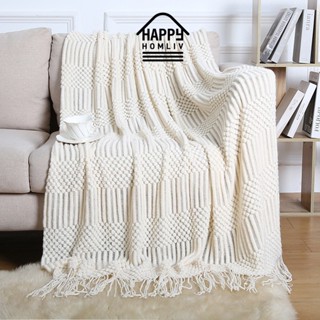 HAPPY HOMLIV ปลอกหมอนถักมือสำหรับโซฟาและที่คลุมโซฟา ลายสวยงา…