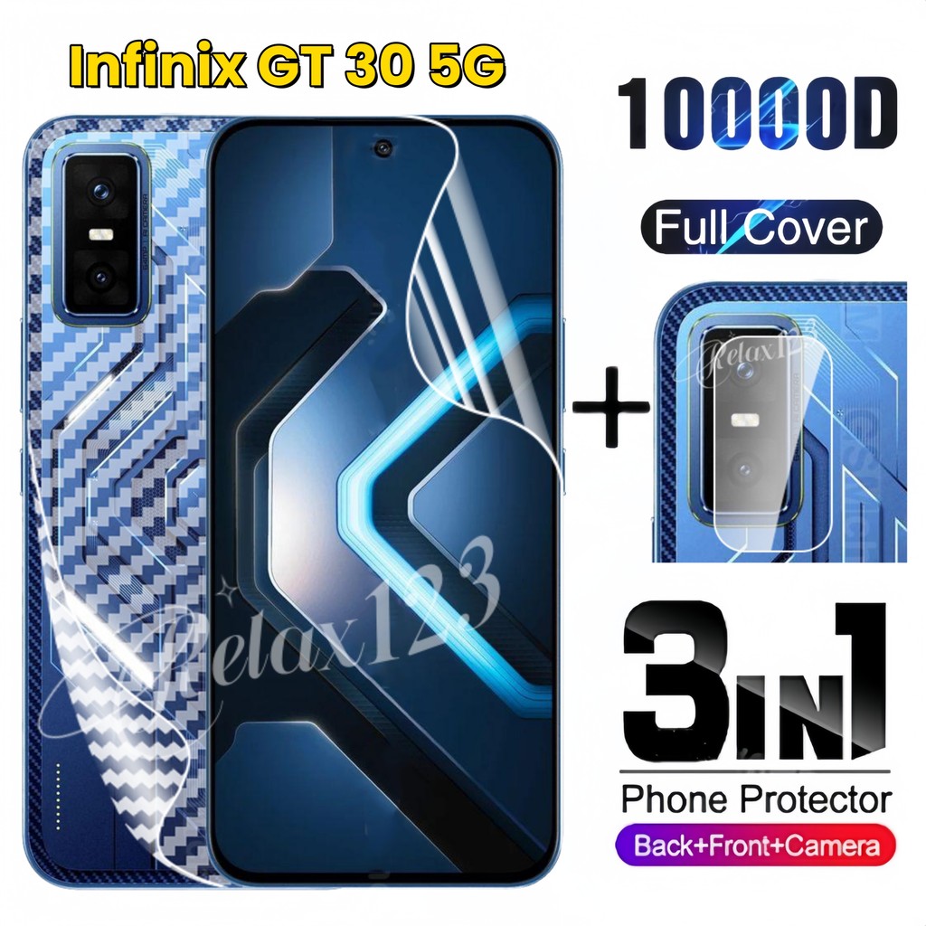 สําหรับ infinix GT 30 5G 2025 3in1 ด้านหน้าด้านหลังเลนส์ Hydrogel ฟิล์มสําหรับ Infinix GT 30 Pro GT3