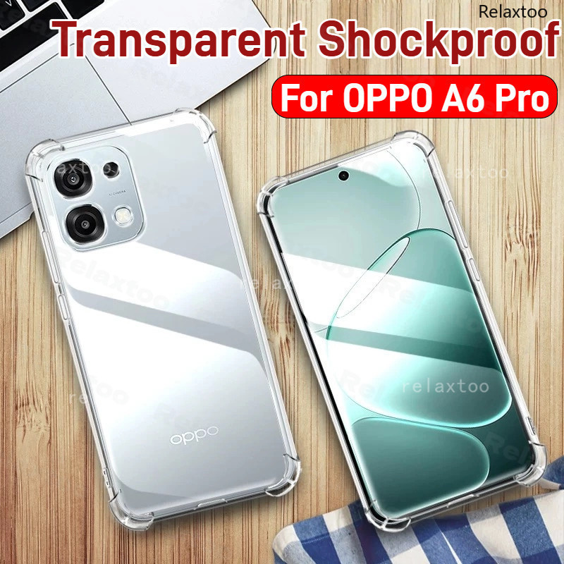OPPOA6 Pro 5GปลอกใสสําหรับOPPO A6Pro A6 Pro X A6X A6Pro A6i OPPOA6Pro OPPOA6i 5G 4Gซิลิโคนอ่อนนุ่มโปร่งใสTPUเคสโทรศัพท์กันกระแทกป้องกันปกหลังปลอก