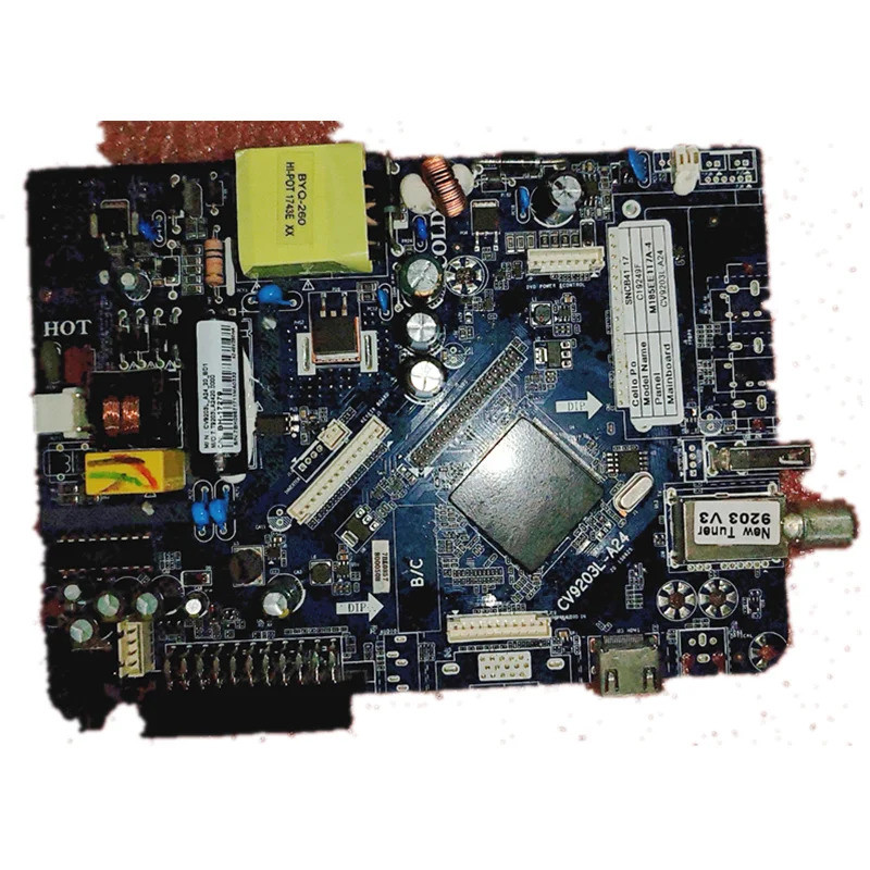 Cv9203l-a24 เมนบอร์ดทีวี LED ทดสอบดี c19249f m185ee1t7a-4 42--46v 260ma