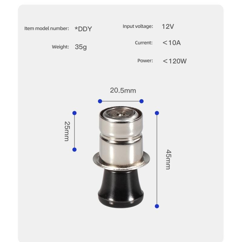 120W/250W Universal โลหะซ็อกเก็ตกันน้ํารถไฟแช็กสําหรับรถจักรยานยนต์รถบรรทุก ATV เรือ 12-24V อะแดปเตอร์ ราคา ถูกที่สุด ดีลบีเคเค แกลเลอรีภาพที่ 9