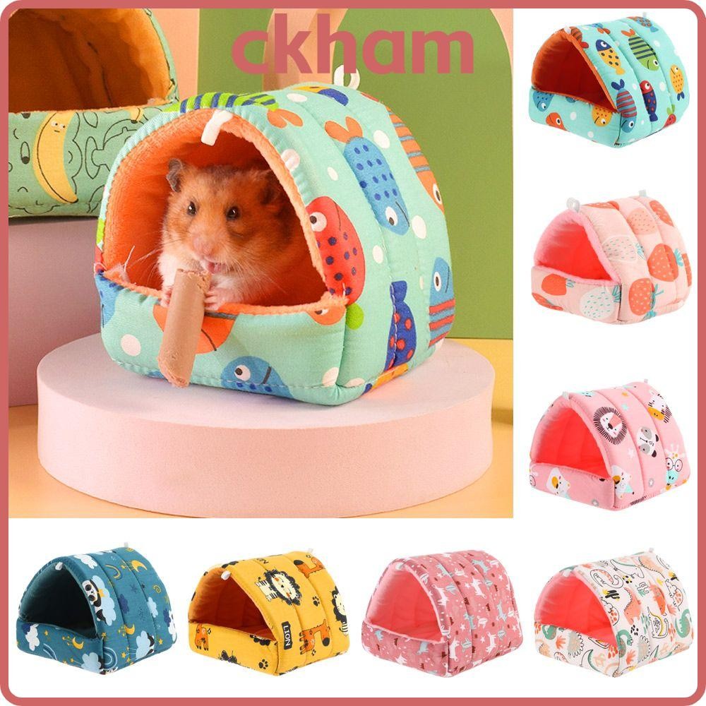 CKHAM Hamster House Soft Mini Cage Winter Rabbit Squirrel Warm Mat
