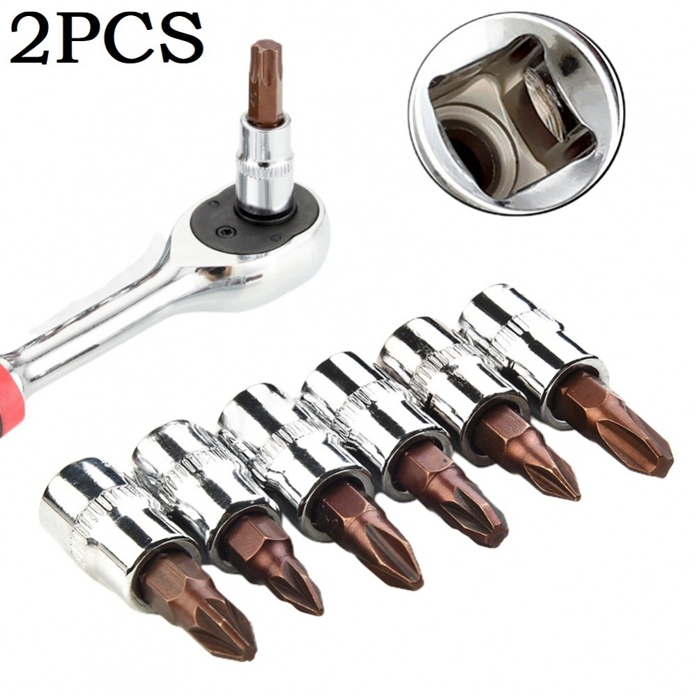 Reliable Socket Drive Wrench Screwdriver Bits PH1 PH2 PH3 PZ1 PZ2 PZ3 (Set of 2)