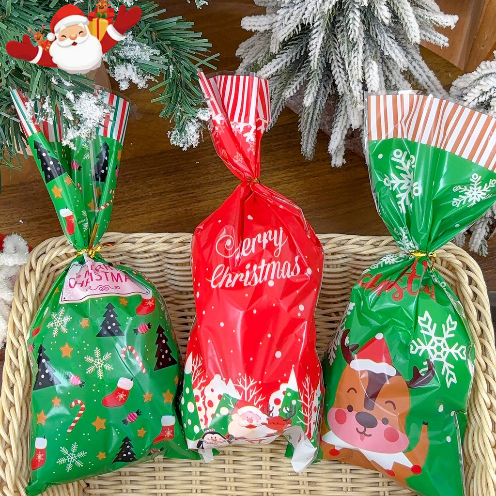 Dainty Christmas Candy Package - ถุงของขวัญซานต้า - แพ็คที่ละเอียดอ่อนสําหรับ Xmas 2025 Home Cookie 