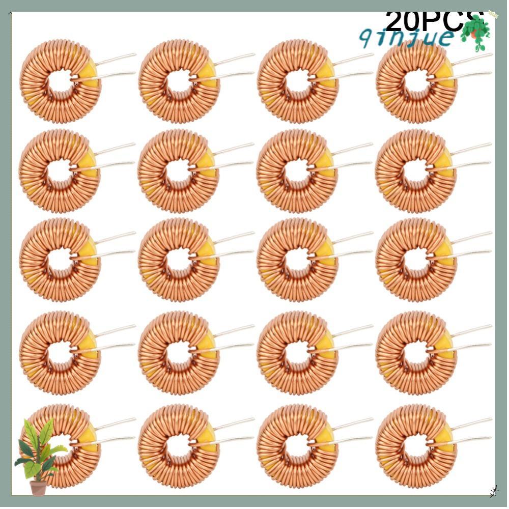 QINJUE 20PCS Toroidal Inductor,แนวตั้งTroid 100UH Toroid Inductorลวด,ความต้านทานต่ํา 0.6 มม.Troidal 