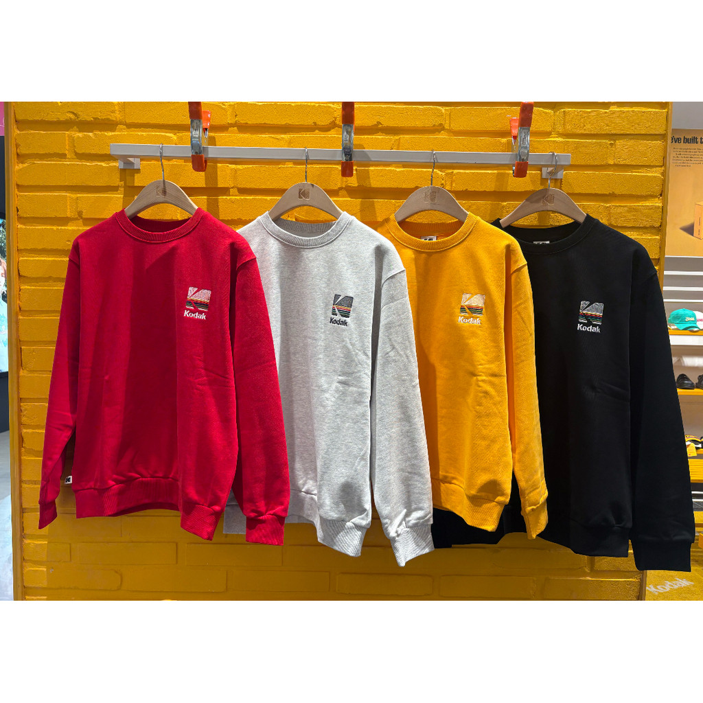 Kodak Direct Mail Daigou kodak ป้ายเล็กพิมพ์ลําลองหลวมทุกการแข่งขันเสื้อสวมหัวเหงื่อ