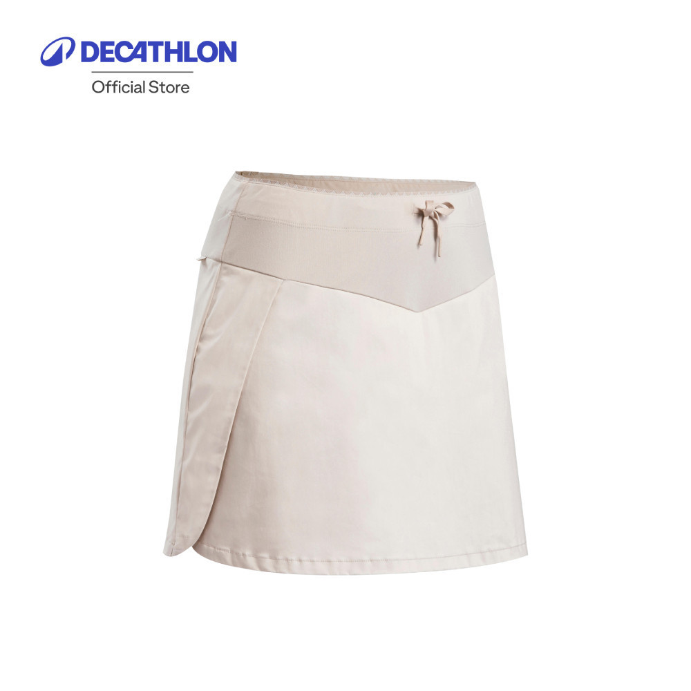 Decathlon Women’S Hiking Skort - Nh500 กางเกงกระโปรงเดินป่าสำหรับผู้หญิง รุ่น NH500 - Beige