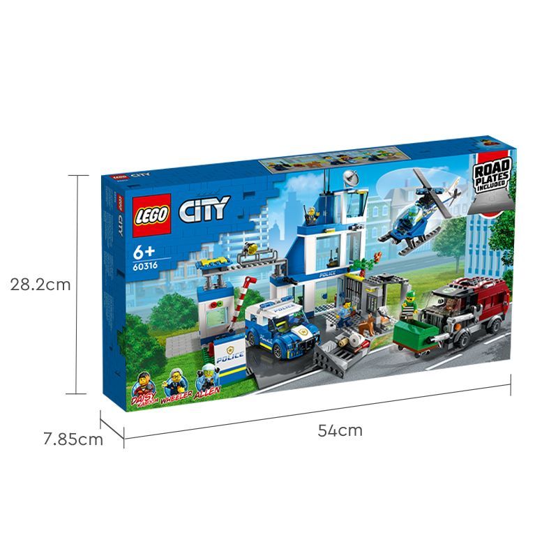 ของเล่นที่เป็นผู้ใหญ่ 18 [ของแท้อย่างเป็นทางการ] เลโก้ เลโก้ 60316 การปรับแต่งสมัยใหม่สถานีตํารวจบล็