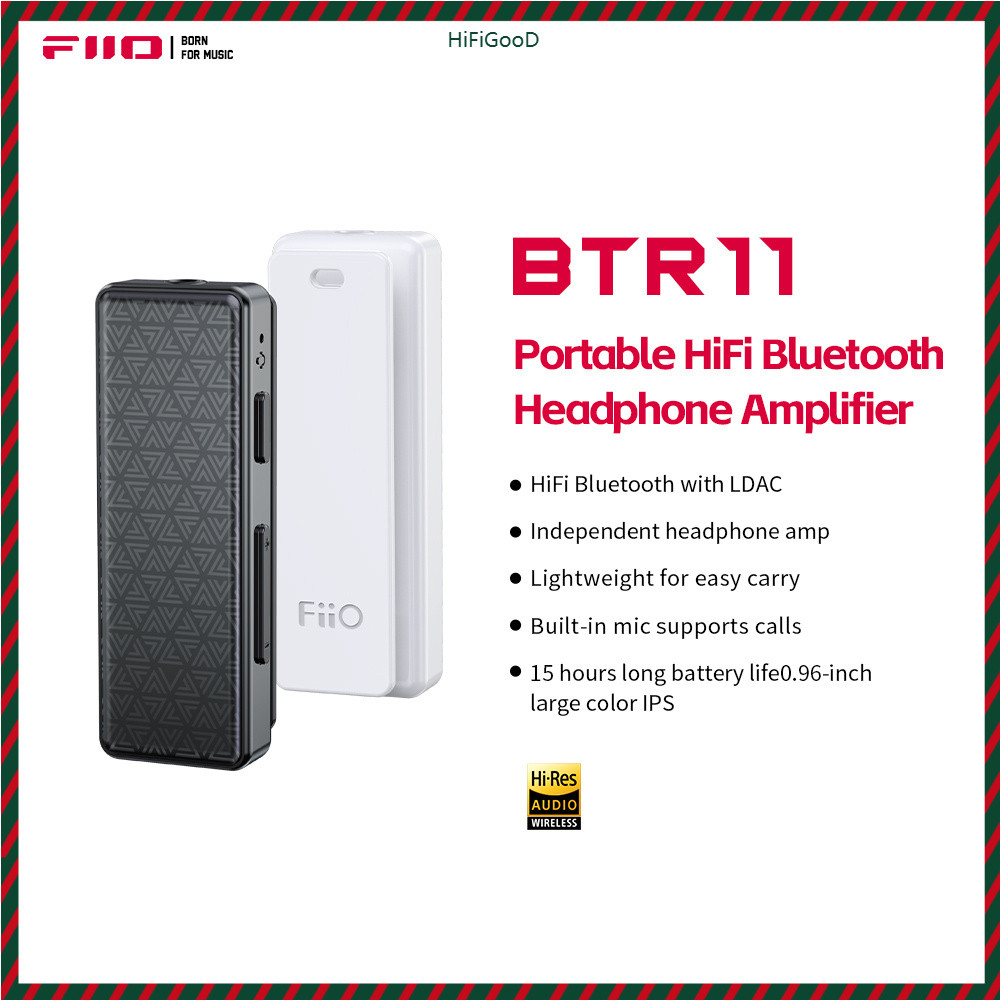 FiiO BTR11 บลูทูธ 5.3 ตัวรับสัญญาณ LDAC 3.5 มม.ไร้สายเครื่องขยายเสียงหูฟังสําหรับ JD1 FD11 JD10