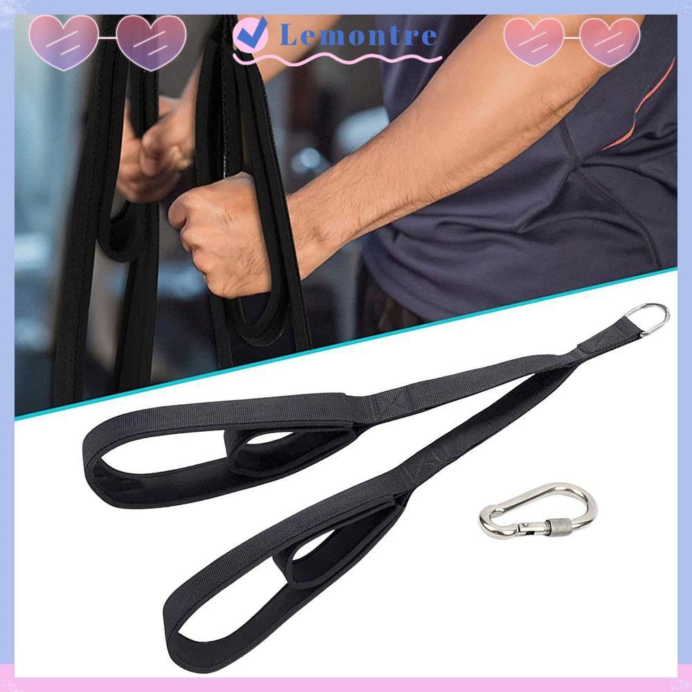 LEMONTRE Leg Raise Strap, Fitness Equipment Gym Pulldown Rope, สายรัด Tricep อเนกประสงค์
