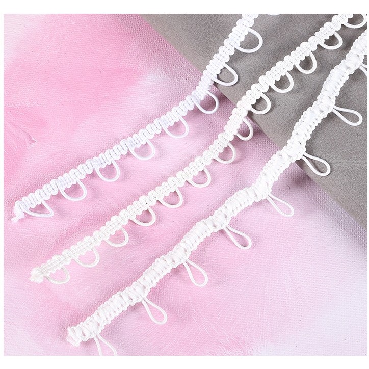 1 หลาวงยืดหยุ่นปุ่มผ้าฝ้ายถักผ้าAppliqueลูกไม้Trimเย็บDIYคอชุดMidlineผ้าม่านผ้าปูโต๊ะอุปกรณ์เสื้อผ้า