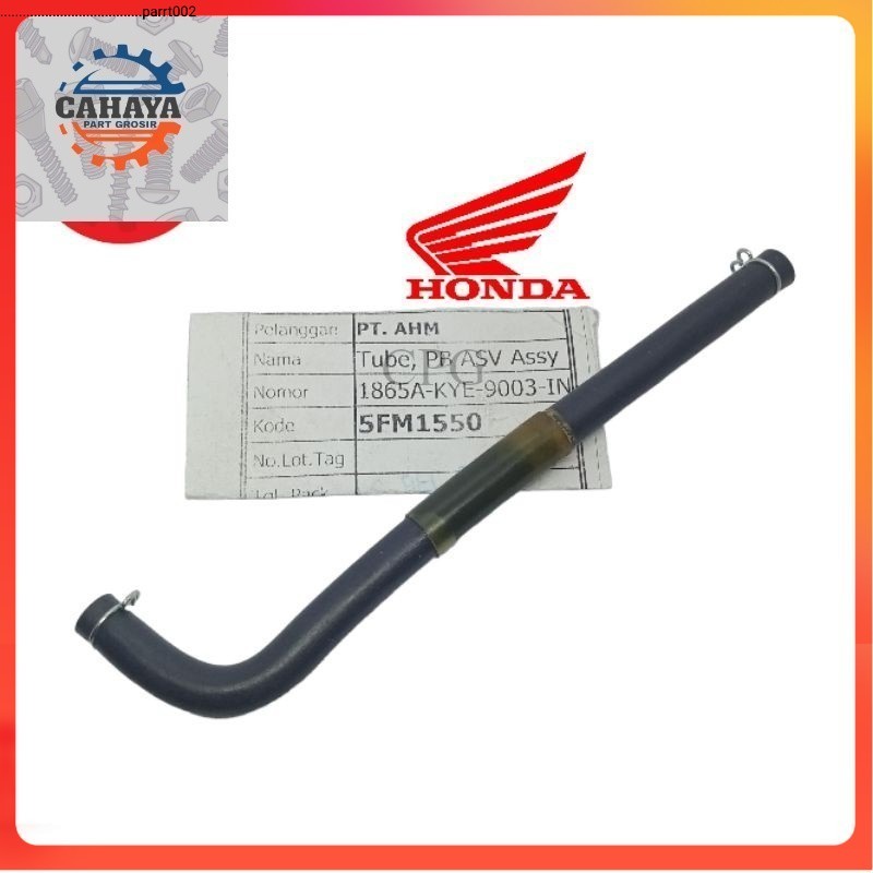 หลอด PB ASV Assy 1865A - KYE - 9003 ท่อคาร์บูเรเตอร์ Honda ของแท้ Ca1