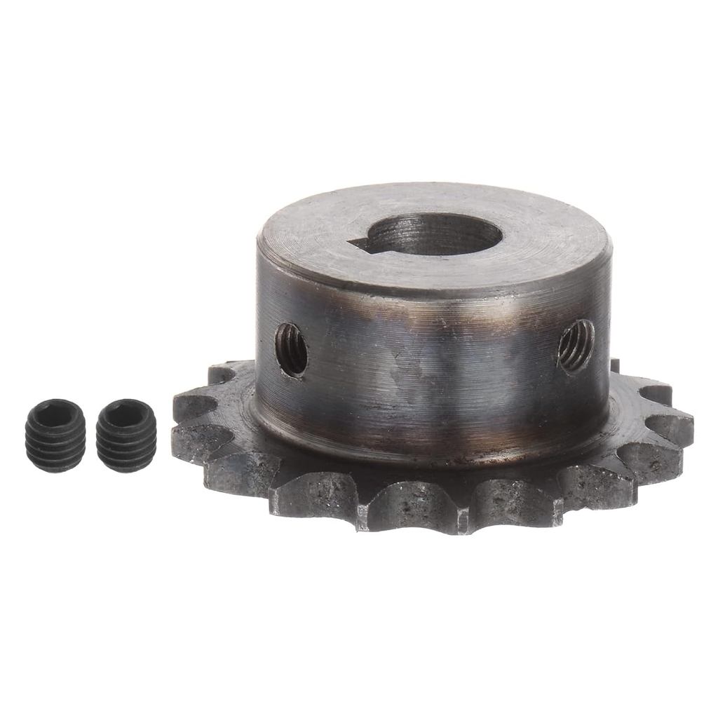 HARFINGTON DIN/ISO 06B Roller Chain Sprocket 17T Pitch 3/8 "14 มม.Bore A3 เหล็กคาร์บอนมอเตอร์เกียร์