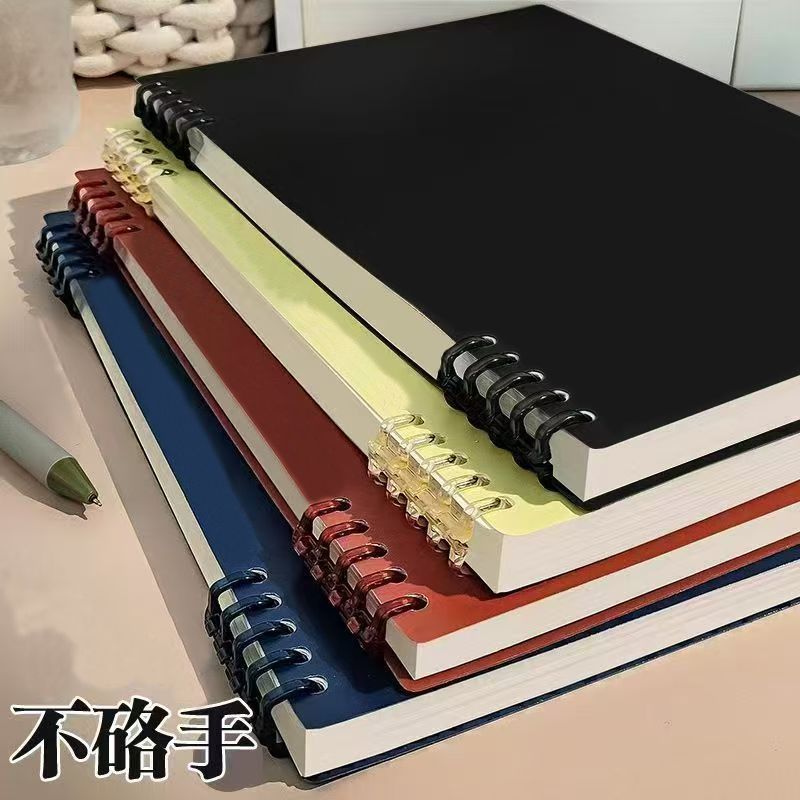 B5 B5 Not Handy Retro Soft Buckle Loose-leaf Notebook Notebook High-value หนา Notebook Square Notebo