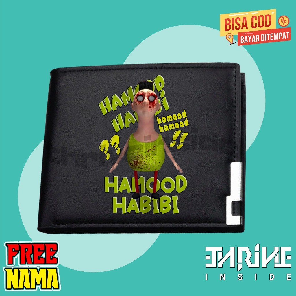 ฟรีกระเป๋าสตางค์พับได้สําหรับเด็ก NAME พร้อม Hamood Habibi Character / Viral Hamood Habibi Wallet