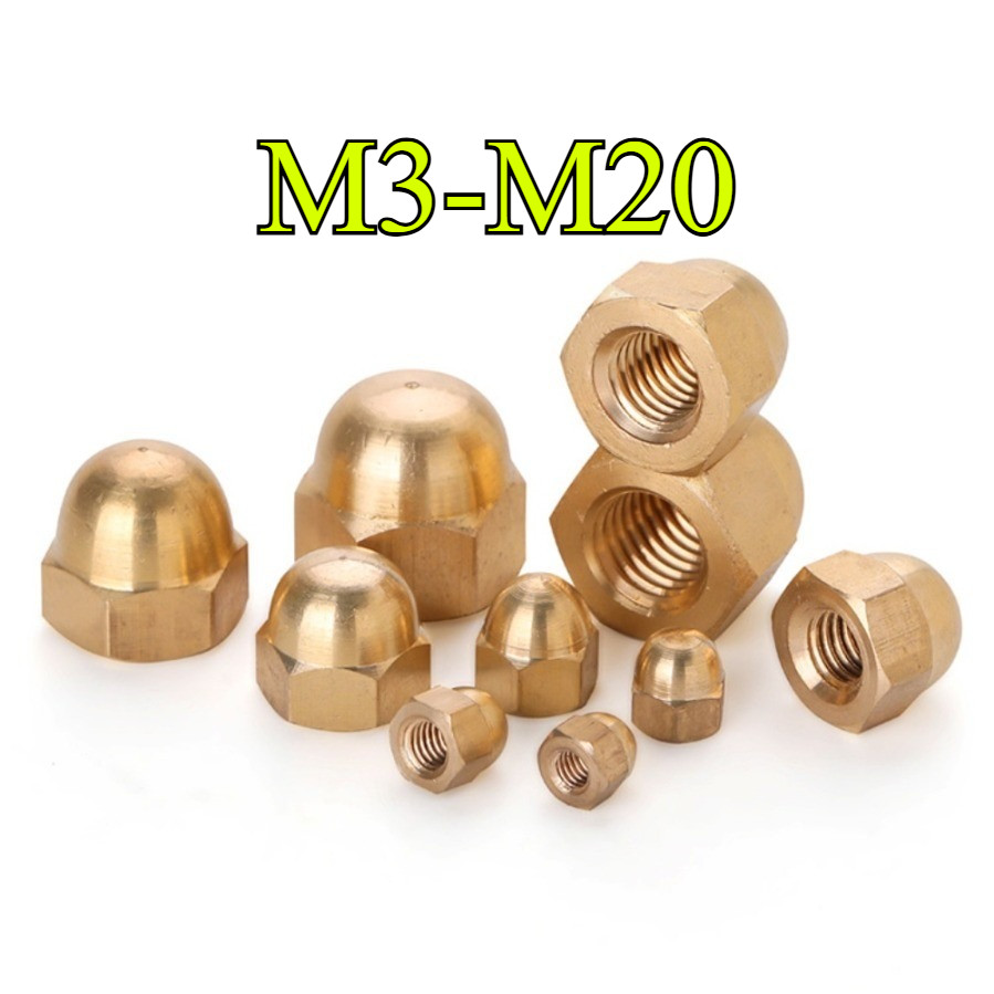 ฝาทองแดงประเภท Nut Cap Nut Nut Nut Copper Nut/M3/M4/M5-M20 (GFT-TH)