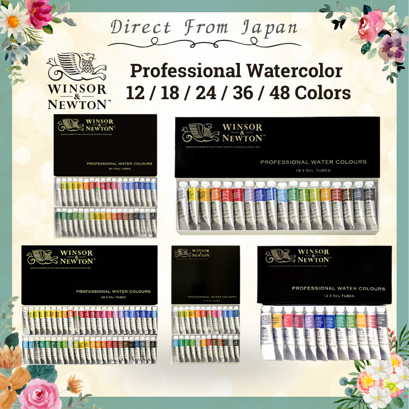 Winsor & Newton Professional Watercolor 5ml Tube Set – Choose from Various Color Options