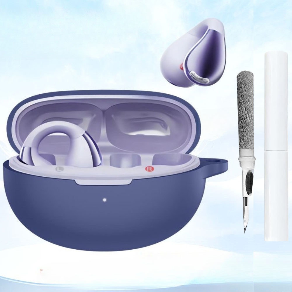 สําหรับ QCY Crossky C30S หูฟัง + ชุดทําความสะอาด, ฝาครอบซิลิโคนป้องกันสําหรับ QCY Crossky C30S