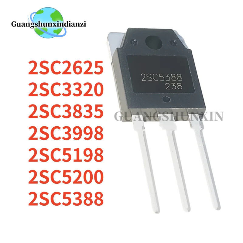 5PCS 2SC2625 2SC3320 2SC3502 2SC3835 2SC3998 2SC5198 2SC5200 2SC5388 TO-3P C2625 C3320 C3502 C3835 C