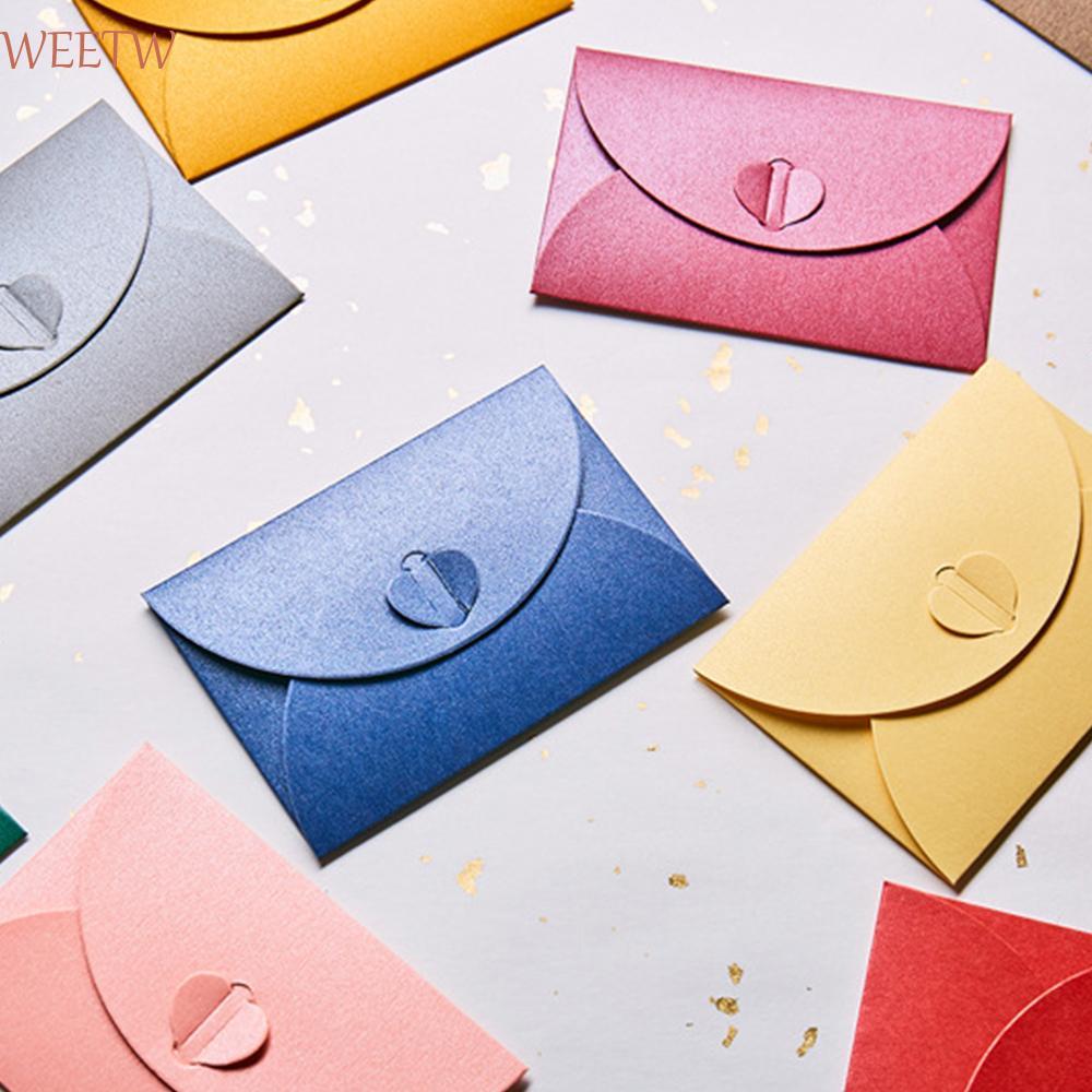 WEEKW Envelopes Vintage Small Love Color Envelopes