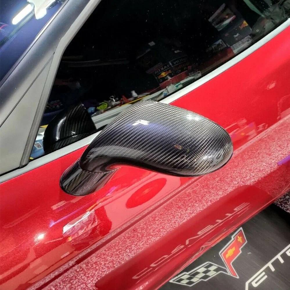 100% คาร์บอนไฟเบอร์ด้านข้างกระจกมองหลังสําหรับ Chevrolet Corvette C6 ZR1 2005-2013