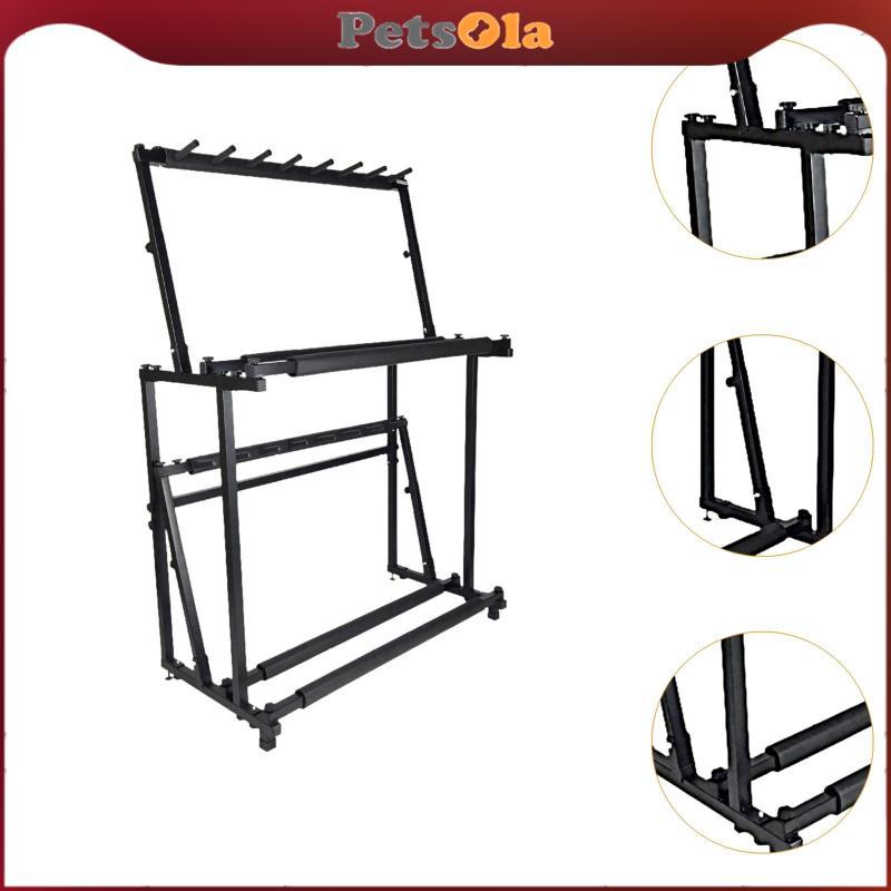 [PETSOLA] เทนนิสแรคเก็ตรายครองแบบพับได้ 2 ชั้น จากไม้ สำหรับจัดเก็บอุปกรณ์ - รูปที่ 7