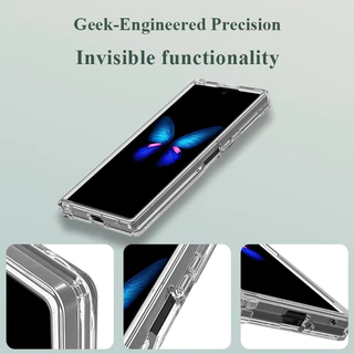 Lereach Crystal Clear เคสโทรศัพท์สําหรับ Samsung Galaxy Z Fold 8 Ultrta / Flip 8 / Fold 7 Fold 6 / Flip 6 7 FE - กันกระแทกบางเฉียบ | Anti-Scratch