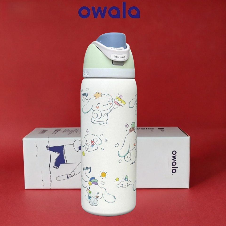 ขายดีที่สุด ขวดน้ําหุ้มฉนวน Owala FreeSip ขนาด 32 ออนซ์ พร้อมหลอด ปลอดสาร BPA เหงื่อ เหมาะสําหรับโรงเรียน สํานักงาน และผจญภัยกลางแจ้ง