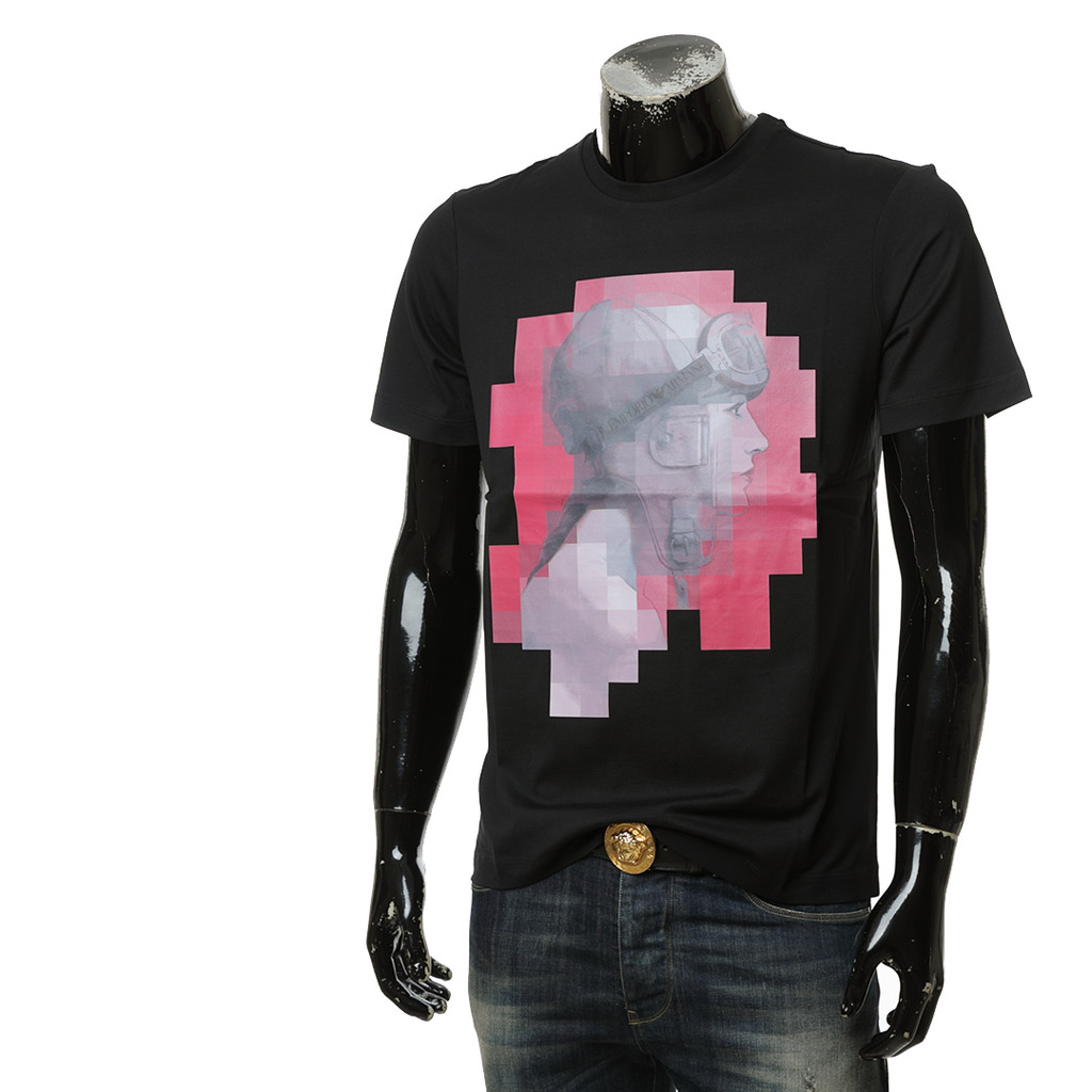 EA เสื้อยืดแขนสั้นคอกลมแฟชั่นลําลองผู้ชายอินเทรนด์ 6R1T6R 1J7FZXS-3XL