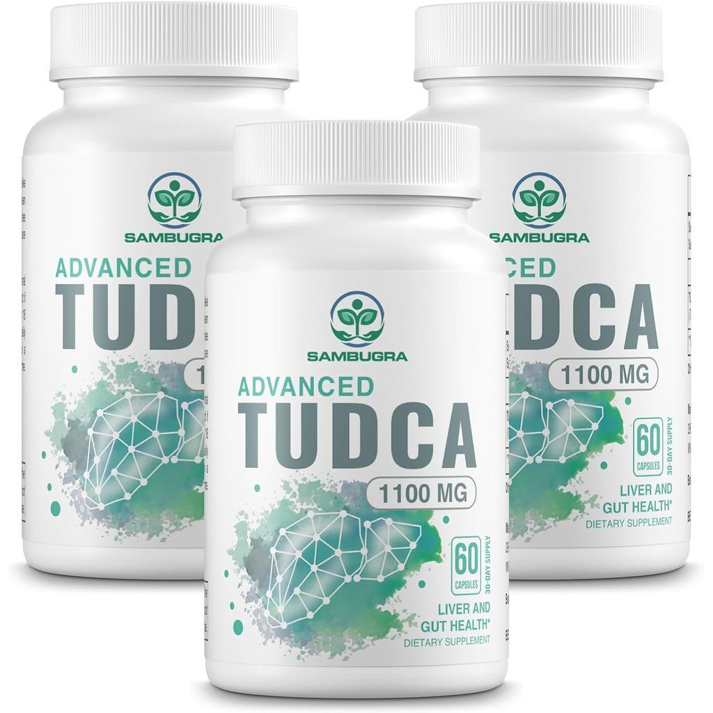 TUDCA 1100mg สําหรับตับทําความสะอาดดีท็อกซ์และซ่อมแซม, 3rd Party Tested อาหารเสริม TUDCA ขั้นสูง, เก