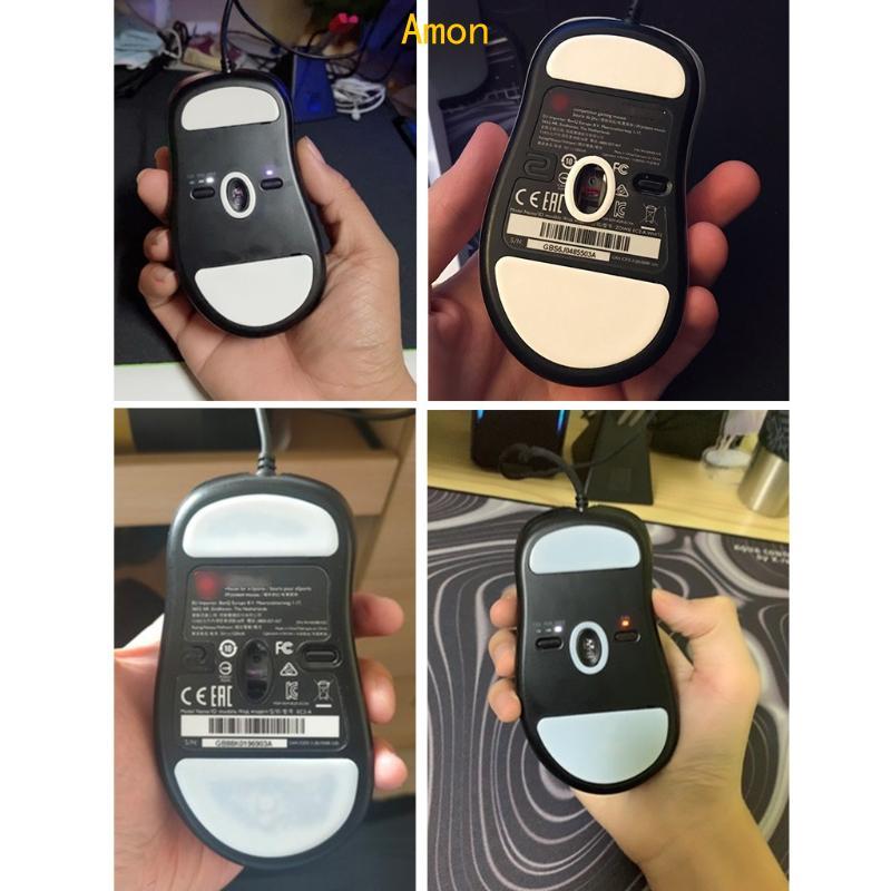 Amon Mouse Skates Pads 1Pack White Rounded Curved Edges Mouse Feet Replacement สําหรับ Zowie EC1-A E