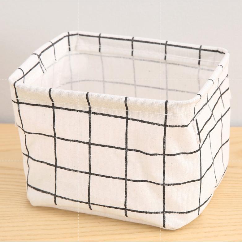 กล่องผ้าเก็บของ ตะกร้าพับได้ ตะกร้าผ้า ใส่ของ ที่ใส่เครื่องเขียน กล่องผ้าอเนกประสงค์ - รูปที่ 7