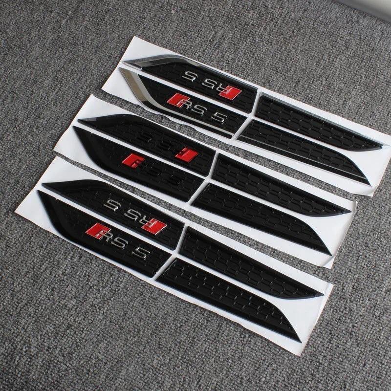 Audi 3D ABS สติกเกอร์รถ Fender ด้านข้างสําหรับ Audi A3 A4 A5 A6 A7 A8 A1 A2 Q2 Q3 Q5 Q7 Q8 S3 S4 S6 