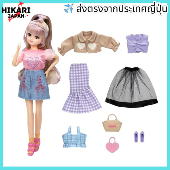TAKARA TOMY Licca-chan Doll LD-03 Licca-chan 1 Week Cordage Gift Set Dress-up Toy Toy 3yrs+.