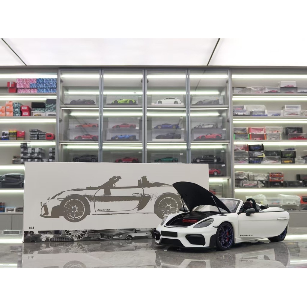 Mini Cut 1/18 Porsche 718 Spyder RS สีขาว 1389 110063131