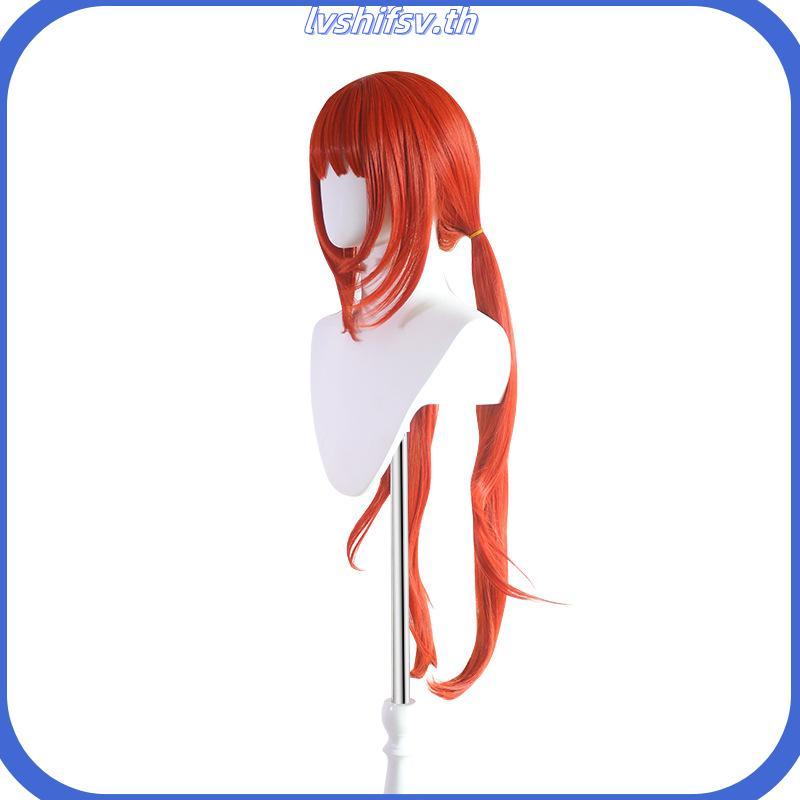 Genshin Impact Nilou Cosplay Wig 80cm Long Straight Red Hair Anime Heat Resistant Synthetic Wigs