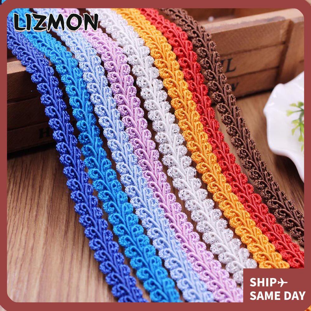 LIZMON 5Yard Lace Sewing Curve Braided 5Yard DIY Ribbon Wedding