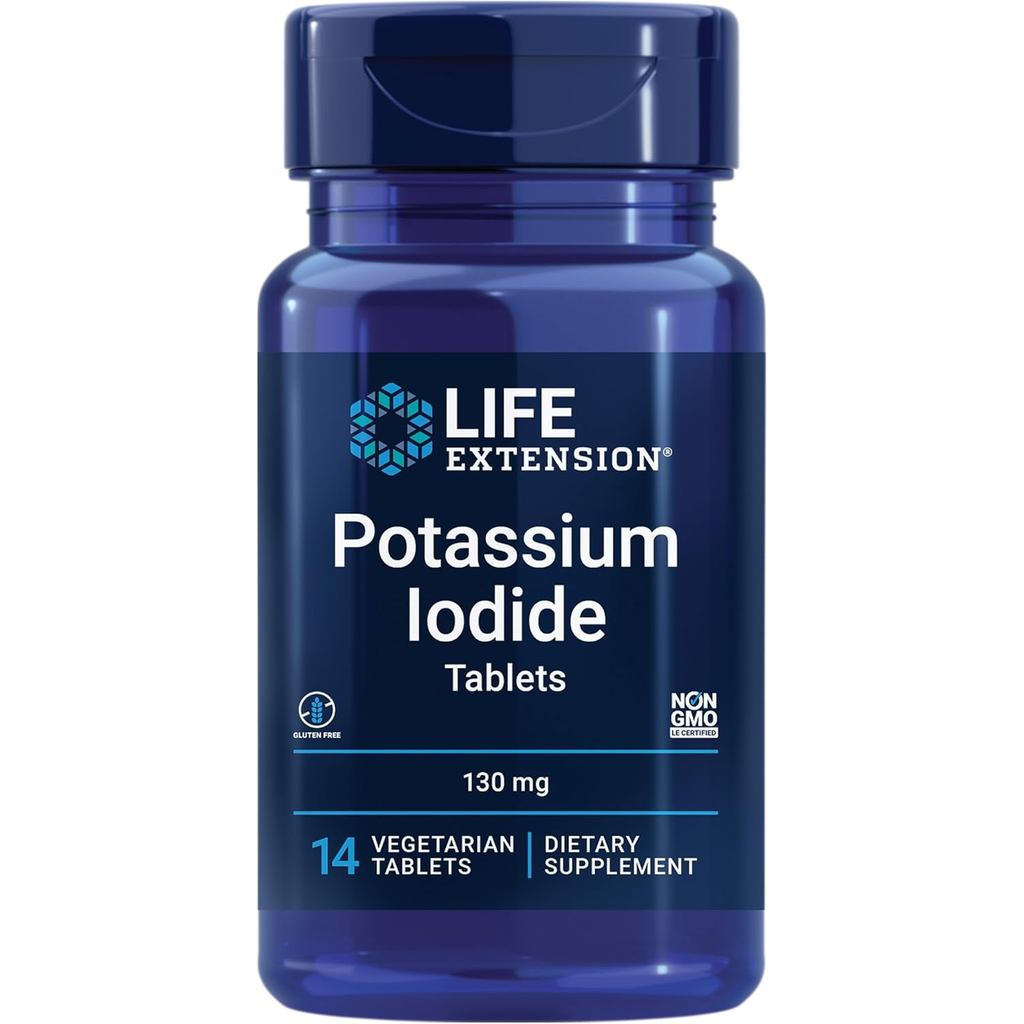 Life Extension Potassium Iodide 130มก. 14 เม็ด