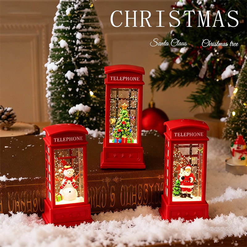 Led🔥ฟประดับตกแต่งคริสต์มาส ไฟกลางคืน รูปทรงกระบอก เปิดไฟในมือ ตกแต่งลานภายใน ห้อง