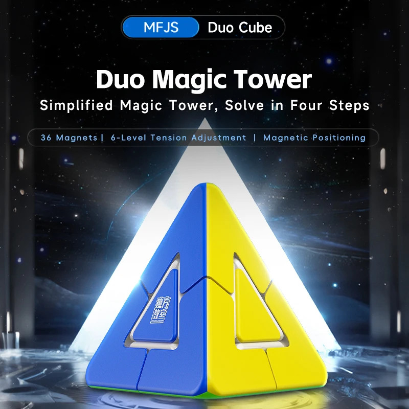 MOYU Duo Magic Tower 2x2 Magnetic cube Pyramid