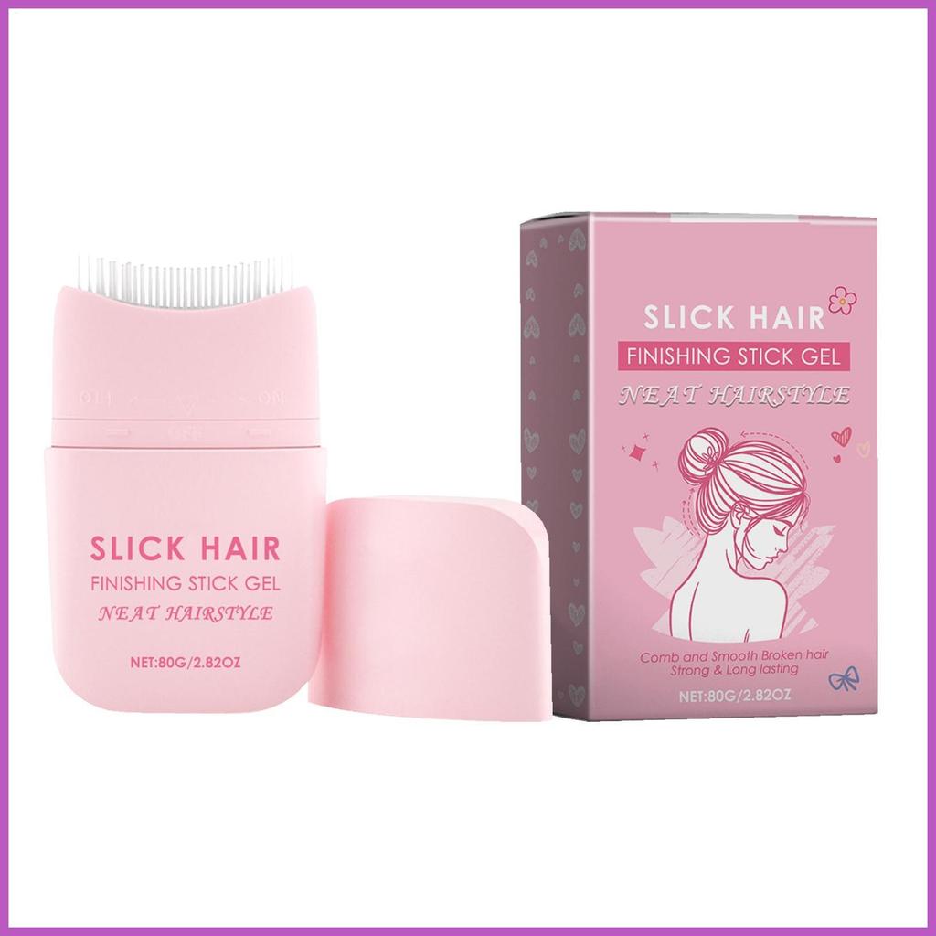 Hair Wax Stick 80g Frizz Control ตกปลา Wax Stick การตั้งค่าผมเจลสําหรับผู้ชายผู้หญิงเด็ก Salon Home 