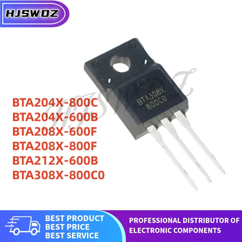 5PCS BTA204X-800C BTA308X-800C0 BTA204X-600B BTA208X-600F BTA212X-600B BTA208X-800F TO-220 Field Eff