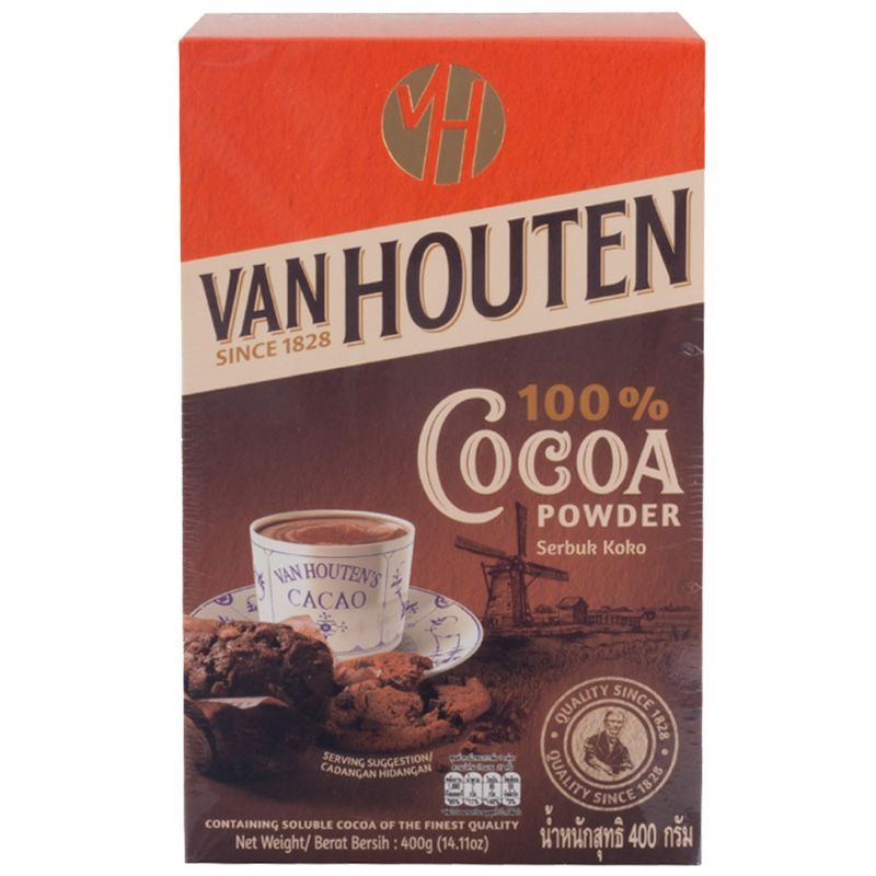 แวนฮูเต็นโกโก้ผง 400กรัม Van Houten Cocoa Powder 400g. [หมายเลขบาร์โค้ด 8991001400291 ]