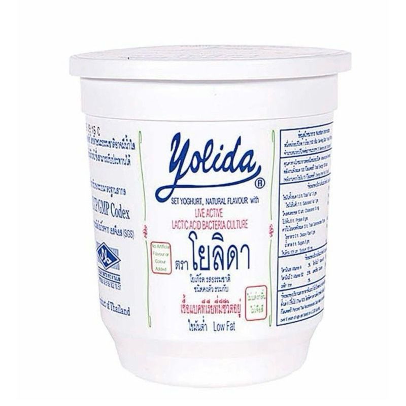 โยลิดาโยเกิร์ตรสธรรมชาติไขมันต่ำ 450กรัม Yolida Yoghurt Low Fat Plain 450g. [หมายเลขบาร์โค้ด 8851262054018 ]