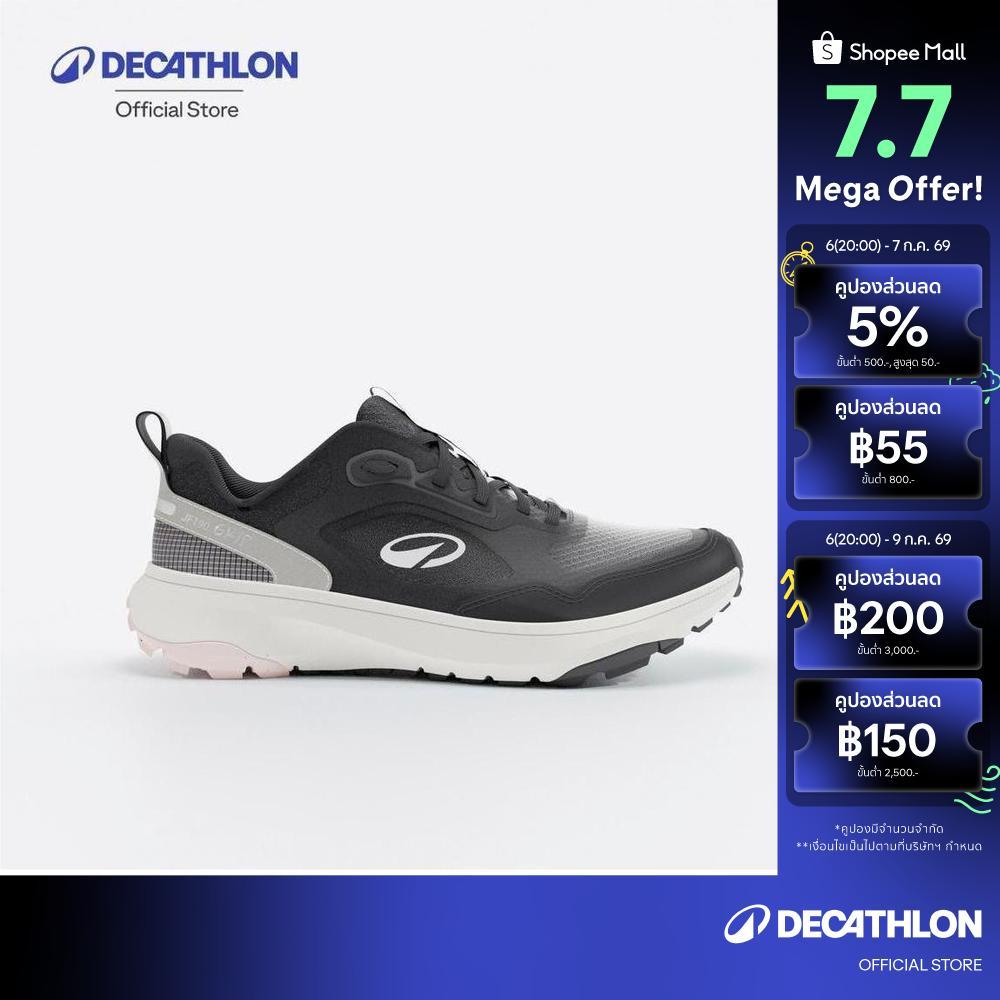 Decathlon Jf190 Grip Women'S Running And Trail Shoes รองเท้าวิ่งและวิ่งเทรลสำหรับผู้หญิง รุ่น Jf 190 Grip - Black/Pink