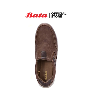 Bata บาจา รองเท้าลำลอง รองเท้าคัทชูผู้ชาย รองเท้าหุ้มส้น มีMemory Foam สำหรับผู้ชาย รุ่น Iand สีน้ำตาล 8514040