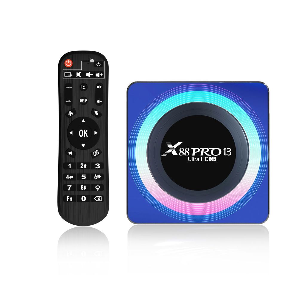 X88 pro 13 android 13.0 wifi6 4/64 RK3528 สมาร์ททีวีโอตา