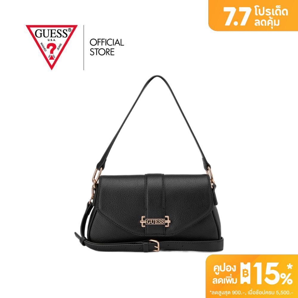 GUESS กระเป๋า รุ่น PA213220 ERIKA FLAP CROSSBODY สีดำ