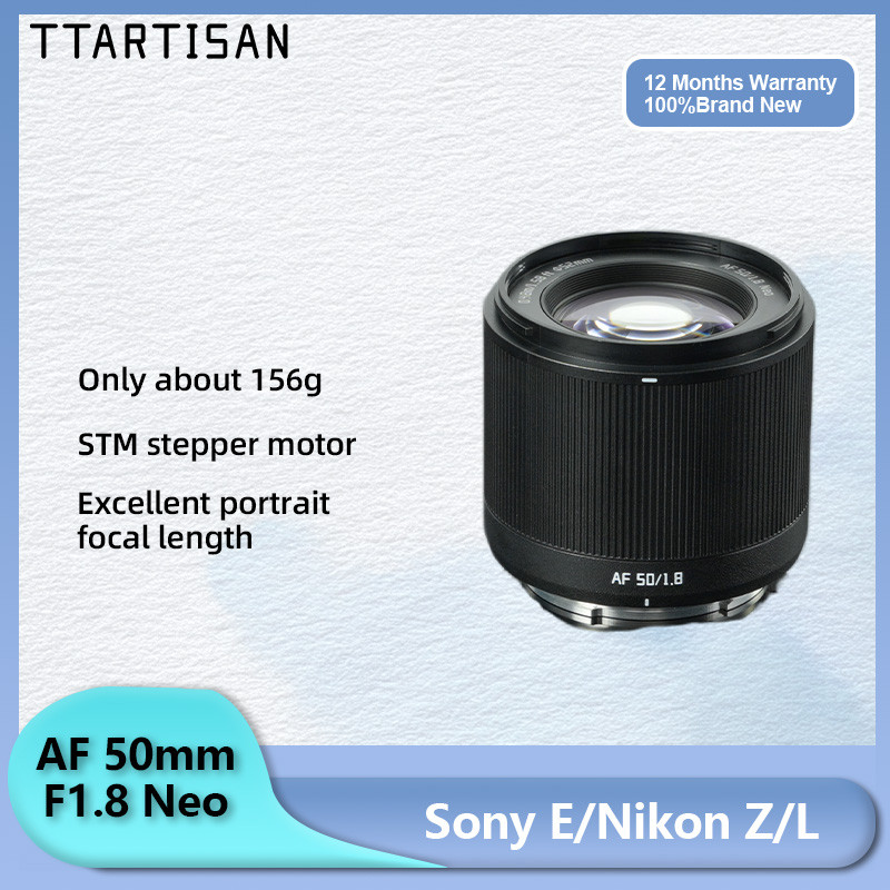TTArtisan AF 50 มม.F1.8 Neo Full Frame Auto Focus รูรับแสงขนาดใหญ่เลนส์ความยาวโฟกัสคงที่สําหรับ E Z